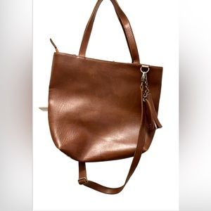 Naga Leather Handmade (India) Crossbody/ Shoulder Brown Bag Purse